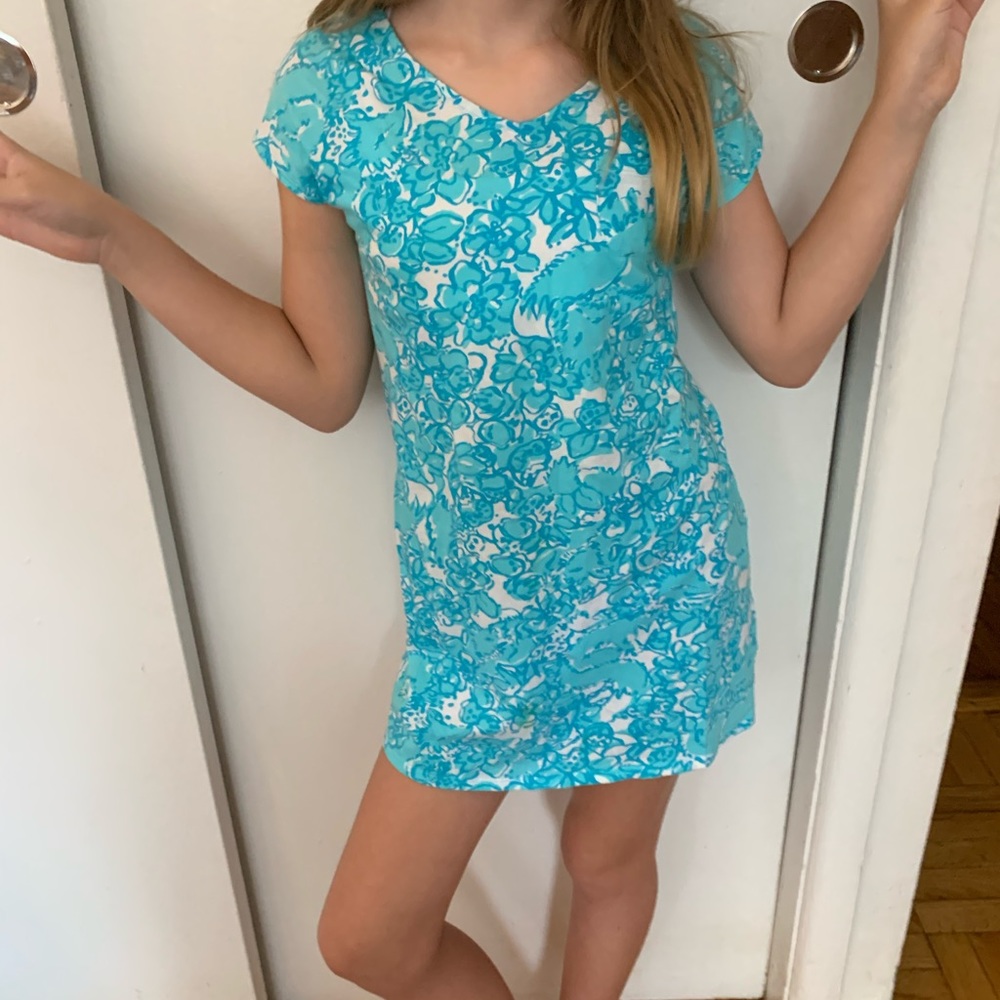 Lilly Pulitzer Tee Shirt Dress Girls Sz L (8-10)
